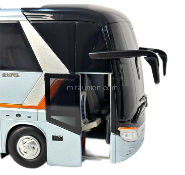 1 38 Xiamen golden dragon Longwei second generation XMQ6129 diecast travel bus model (22)