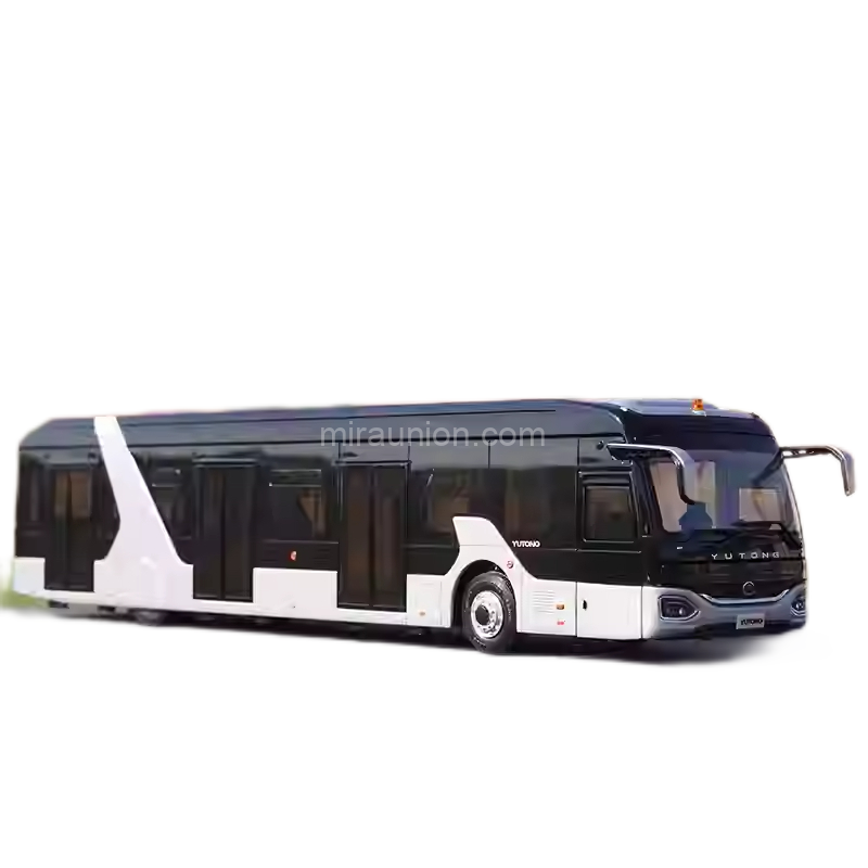 Original factory 1 42 Yutong AB14E Airport Shuttle Bus model for gift (10)