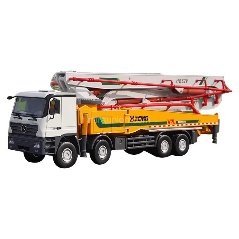 1 35 XCMG Mercedes-Benz HB62V Diecast Concrete Pump Truck Model (1)