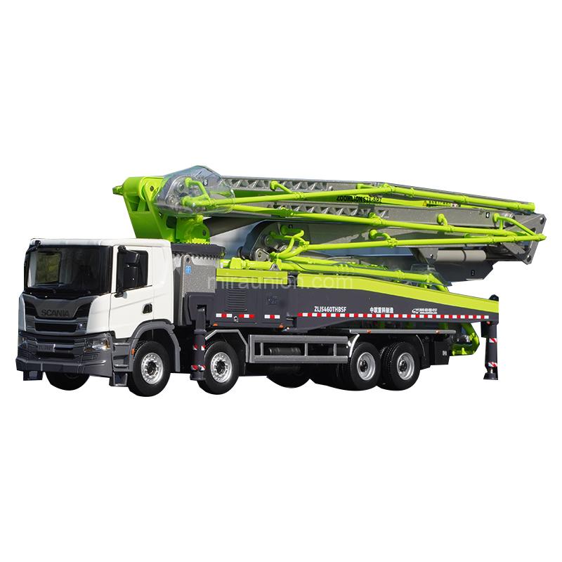 1 38 Scania Zoomlion 62X-6RZ Lingyun diecast concrete pump truck model (1)