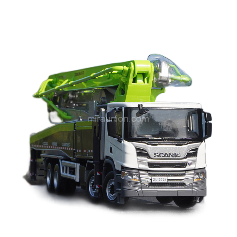 1 38 Scania Zoomlion 62X-6RZ Lingyun diecast concrete pump truck model (5)