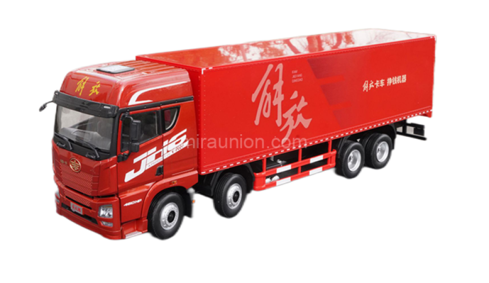 1 24 FAW Jiefang JH6 diecast container truck model (6)